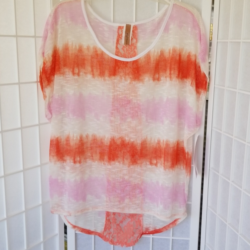 Multicolored knit blouse